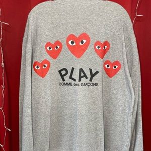 CDG Play zip-up XXL